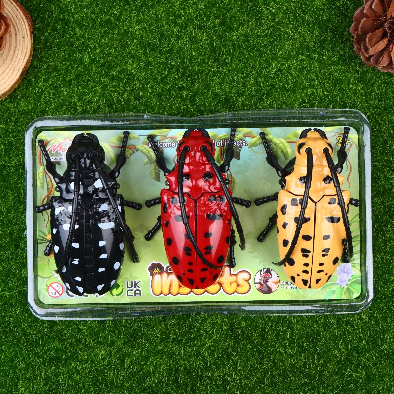 3Pcs Set Wind Up Insect Toys Fun Clockwork Prank Fidget Gadgets Easy Operation for Toddlers Preschoolers Casual Play
