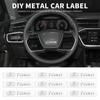 Steering Wheel Sticker Badge Emblem Car Sticker For Ford Focus 2 MK2 3 4 MK3 MK4 ST Mondeo Festiva Fusion Suit Fiesta Mustang