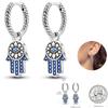 Boucles d'oreilles Attrape-rêves Filet Œil du Diable Souhaits Magnifiques en Argent Sterling 925 Neutre Adaptées aux Fêtes de Fiançailles Bijoux Exquis