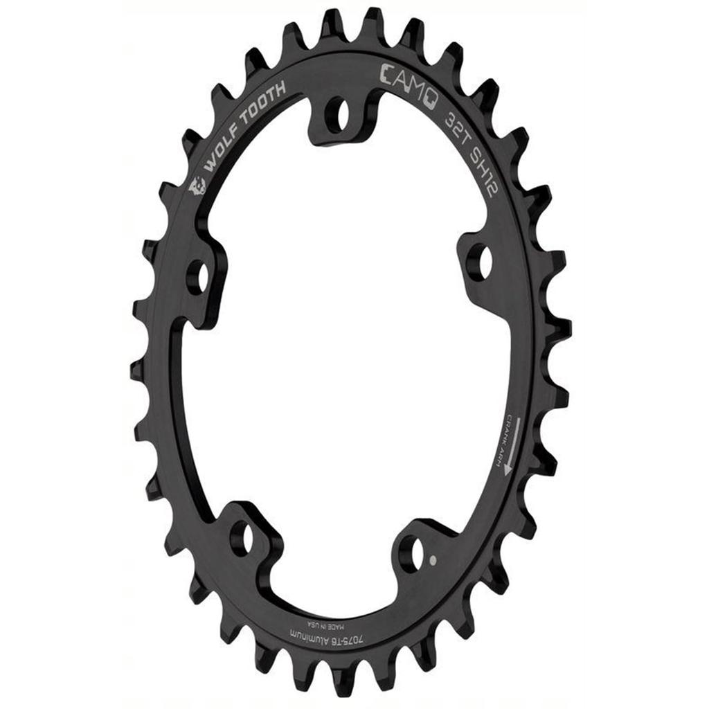 Wolf Tooth CAMO Round Chainring for Shimano 12 spd 32t