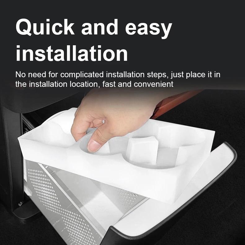 Car Storage Pad For Xpeng X9 Accessories 2023 2024 2025 H93 Refrigerator Tray Silicone Mat Storage Box Pad Restyling Interior