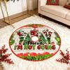 75/90/120cm Christmas Cute Floral Tree Skirt Warm Atmosphere Floor Mat Decoration Rug