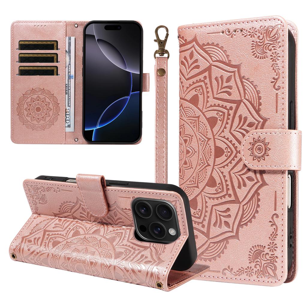 Flip Wallet Case For Samsung Galaxy A33 A53 A73 A22 A32 A52 A72 A42 A17 A16 A15 A14 A13 A12 4G 5G Leather Cover Mandala Embossed