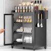 3-Tier Countertop Dish Drying Rack with Dustproof Cover