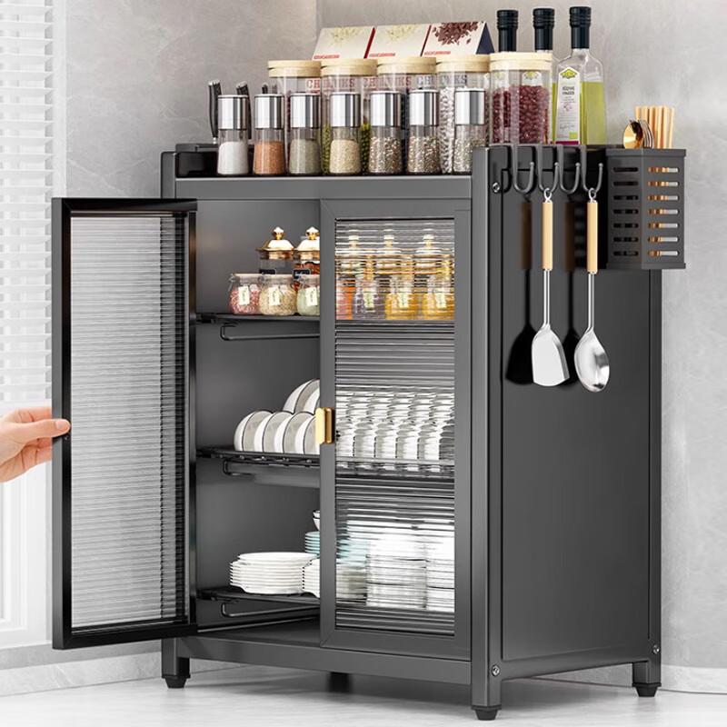 3-Tier Countertop Dish Drying Rack with Dustproof Cover