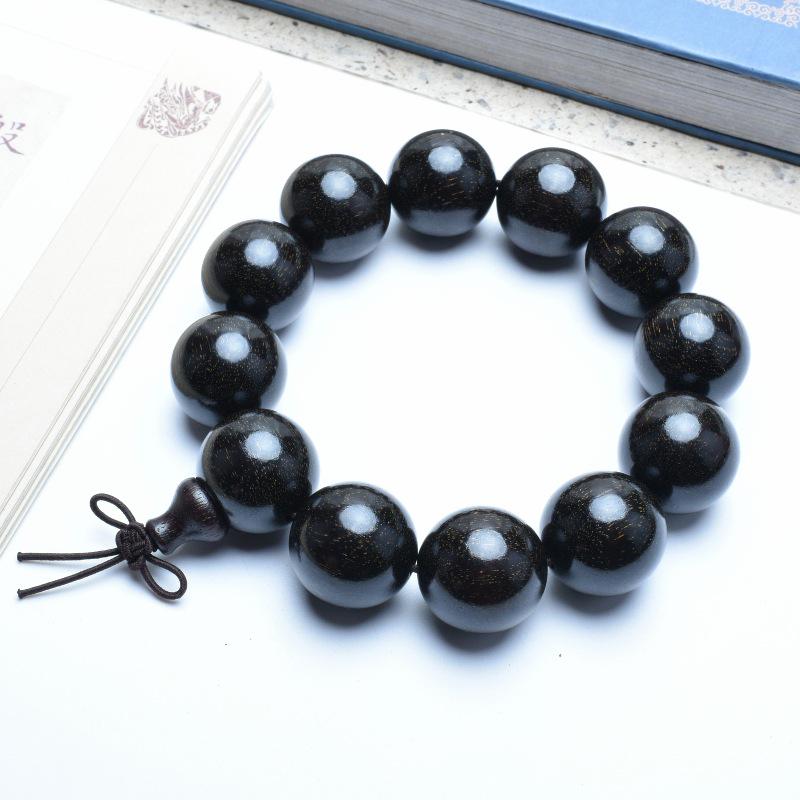 Venus Old Material Small-Leaf Red Sandalwood Prayer Beads Chain - High Oil Density, Unisex, New Chinese Style Decoration Gift