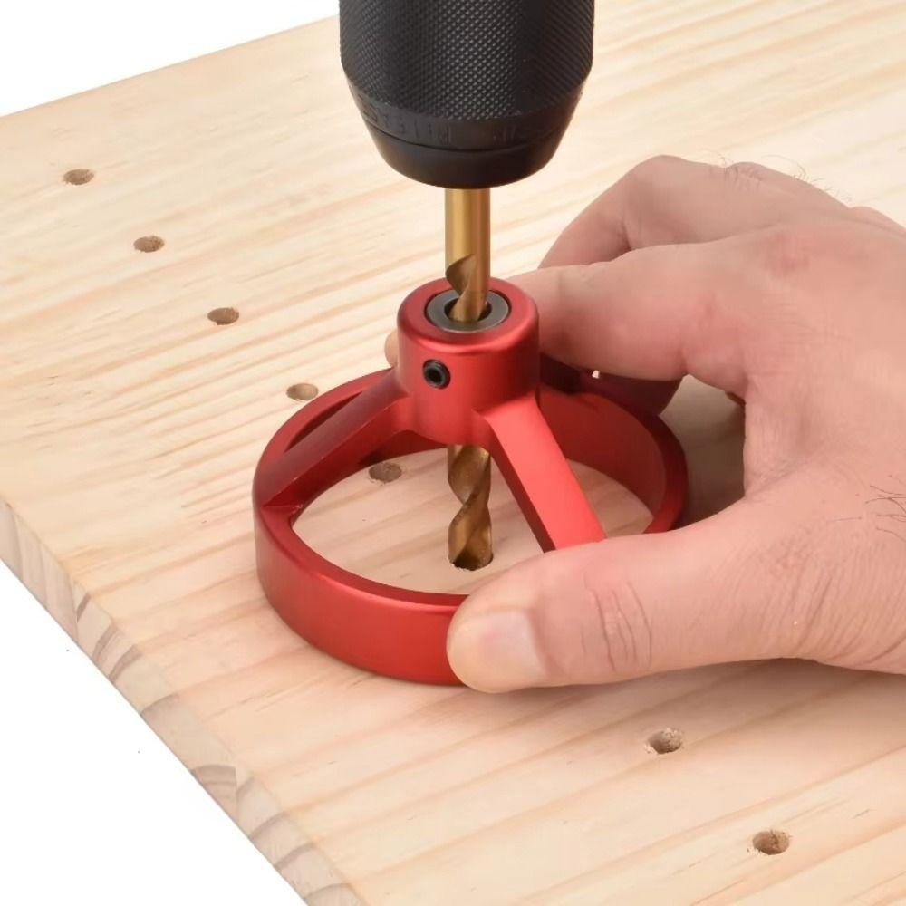 4-8mm Hole Puncher Locator Jig Single Hole Positioning Centering Drill Guide Woodworking Tools