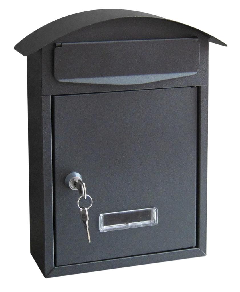 Metal Wall Mailbox Large Capacity Lockable Mailbox Weather-Resistant Wall Mounted Postbox Mailbox Key Lock Drop Box For Home