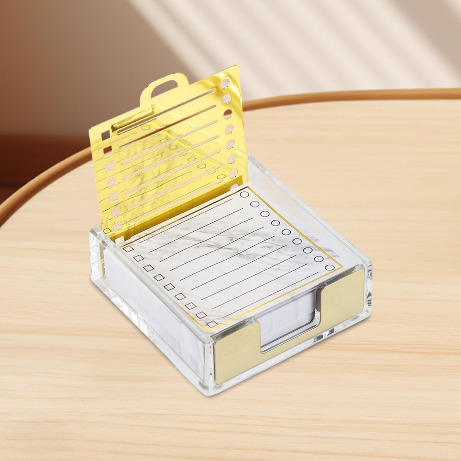 

Sticky Note Holder with Stencil for Office And Classroom Organization чистый