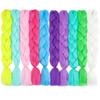 Glowing Braid Anti-slip Role Play Prop High Temperature Silk Lightweight Flashing Light Hair Extensions Dirty for Club