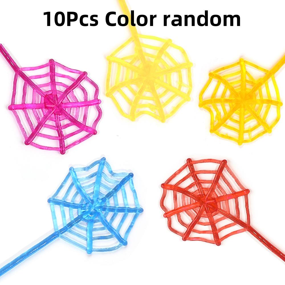 

10-30Pcs Fun Kids Birthday Party Favor Mini Sticky Spider Web Toy Gift Bag Giveaway Pinata Filler Halloween Party Supplies Gift OneSize