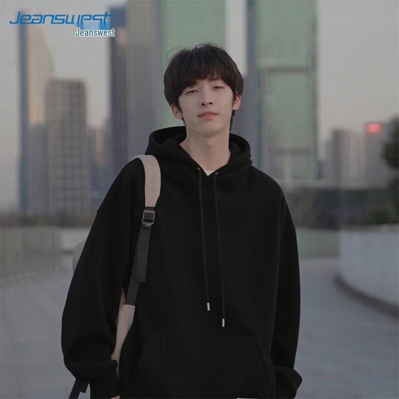 

JEANSWEST Men s 2025 Spring/Autumn Heavyweight Loose Fit Hooded Sweatshirt 4XL