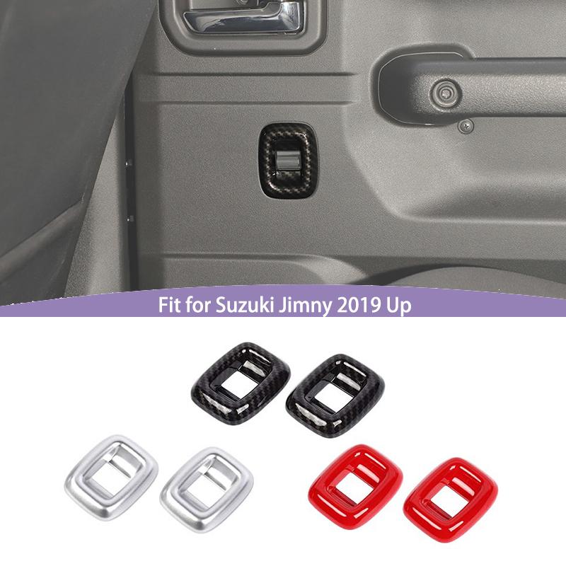 

Декоративная наклейка на заднее стекло переключателя, подходит для Suzuki Jimny 2019 Up 4-дверная версия, аксессуары для интерьера углеродного волокна черного