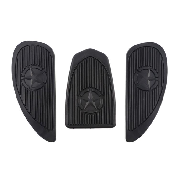 

Left & Right Fuel Tank Pad Protections Cover Easy Fixing Suitable for Motorcycle чорний