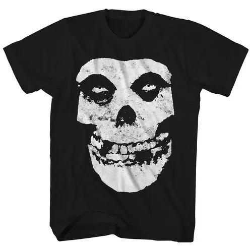 2026 New Fashion Misfits Punk Style Tshirt Retro Street Skull Pattern Men's Women T-shirt Hip Hop Streetwear Oversized Tshirt