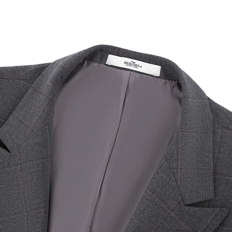 Seven Men's Plaid Jacquard 3-Piece Business Suit
