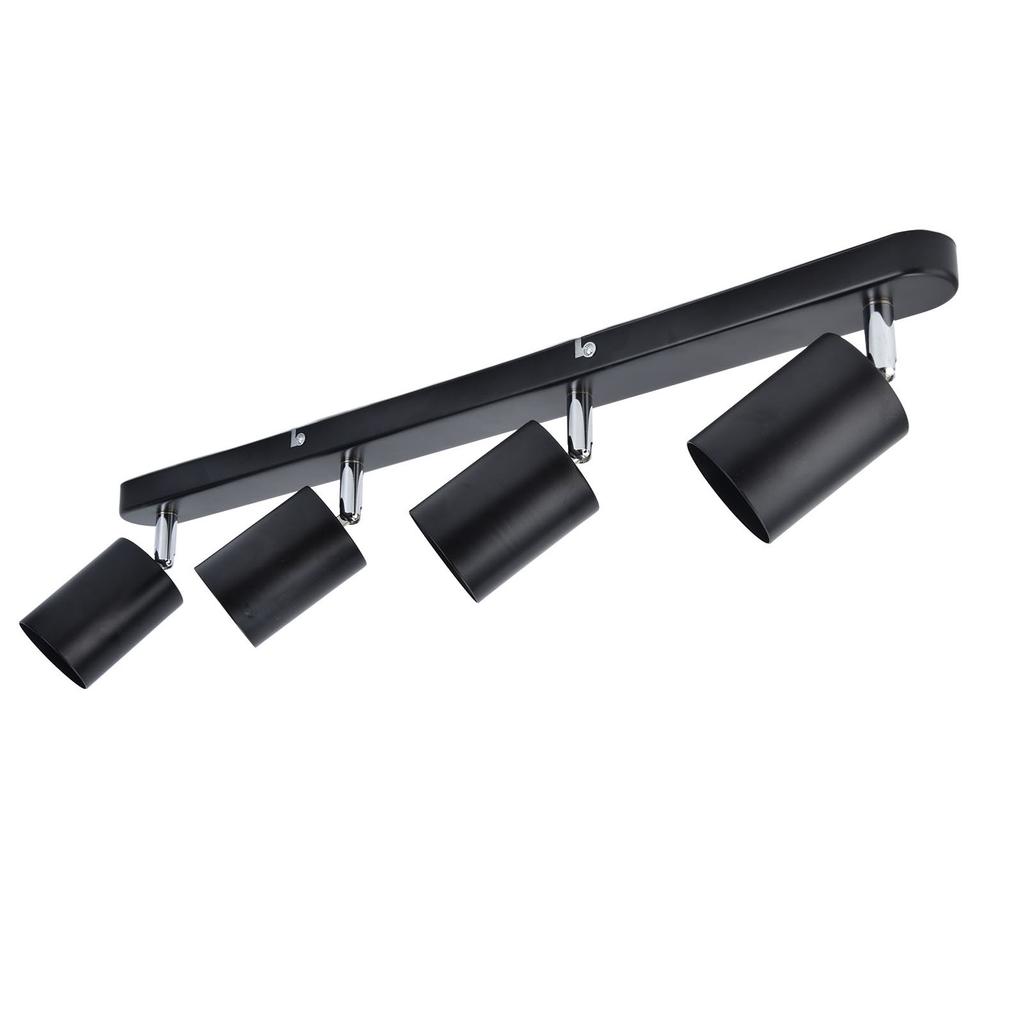 GU10 Lamp Holder 4 Head Rotating Ceiling Mounted Base for Canteen Shopping Mall Showcase