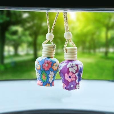 Car Air Freshener Perfume Fragrance Diffuser Polymer Clay Empty Hanging Bottle