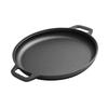 Barbecue Grill Accessory Portable Round with Two Handle Cookware Frying Pan for Kitchen Indoor