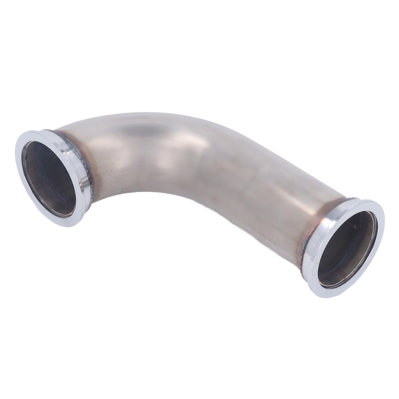 

2,5-дюймовый турбовыхлоп V-образный фланец из нержавеющей стали турбокомпрессор 90-градусный зажим на коленчатой трубе для