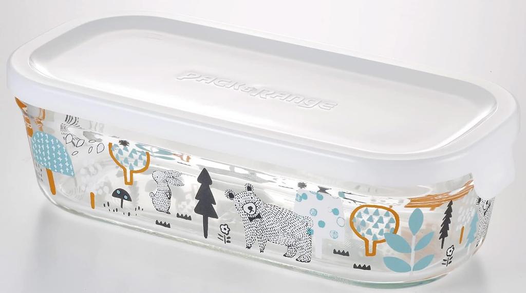 iwaki Glass Storage Microwave and Oven Set of Shinji Kato no Naka Pack Gratin Bakeware Heat-Resistant Containers, Safe, 3, "Mori de" & Range,