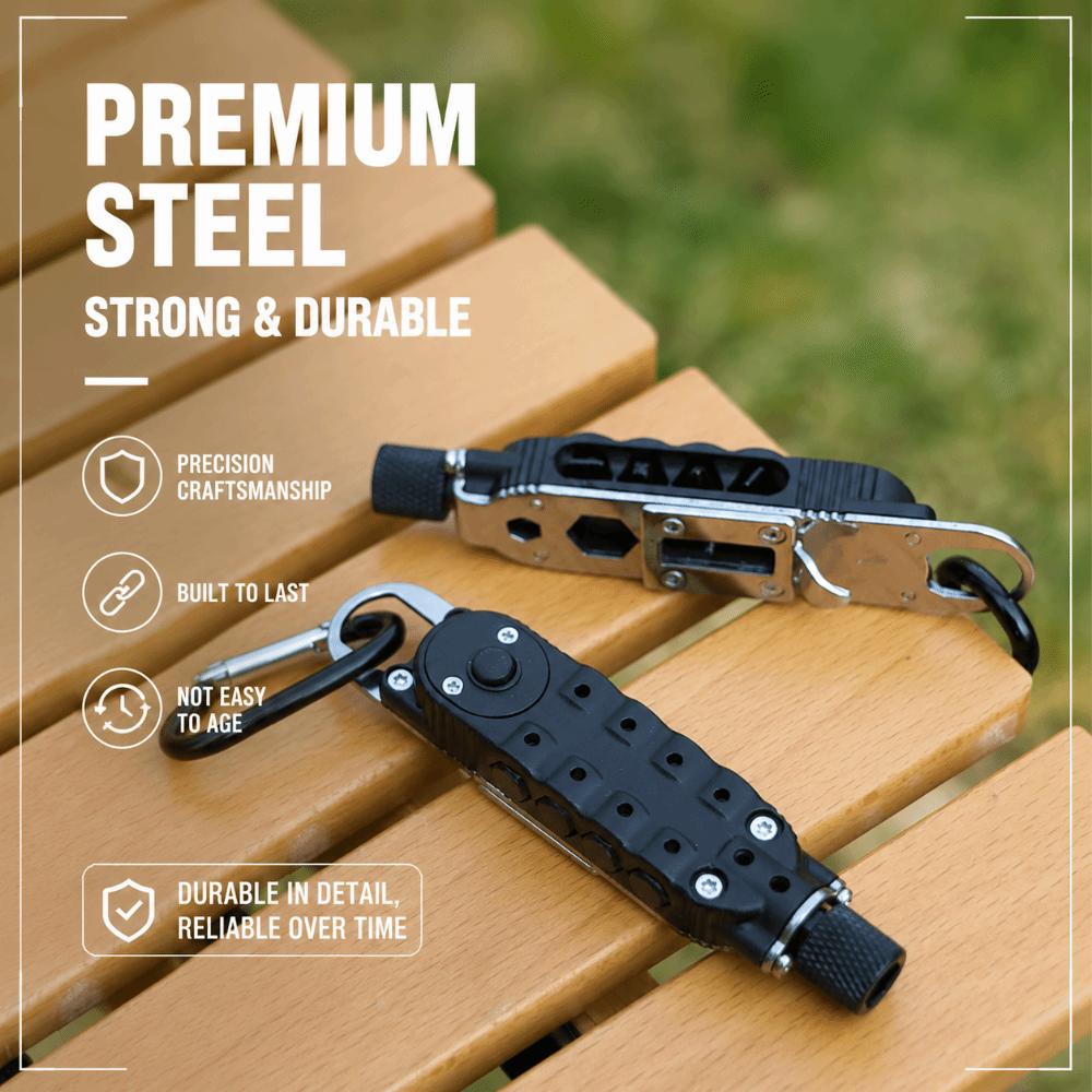 Wear-resistant Outdoor EDC Keychain Steel Material Portable Repair Tools Multi-purpose