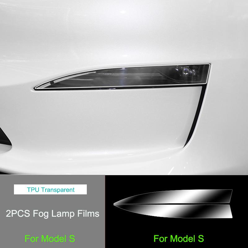 For Tesla Model X TPU Blackened Headlight Taillight Foglight Protective Film for Model S 2024 Black Color Changing Films