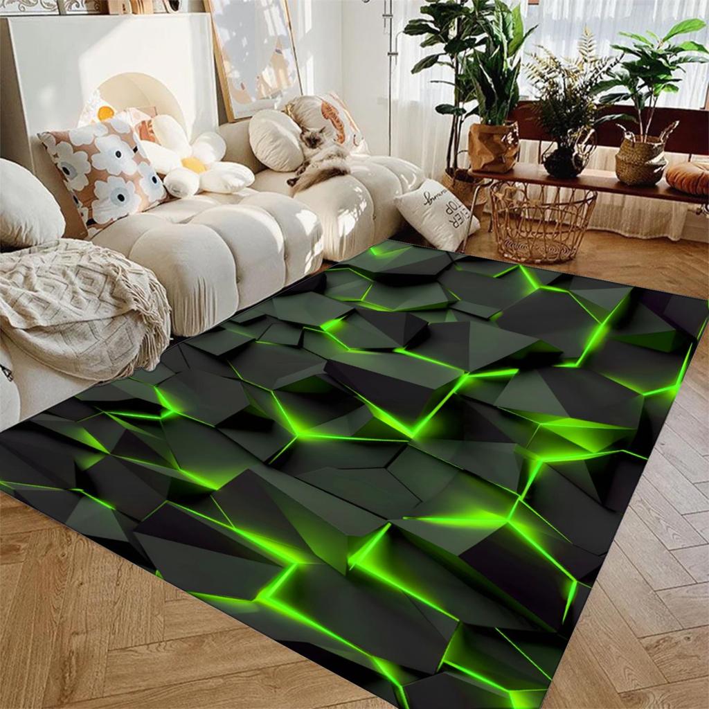 3D Vizualinės Geometrijos Meno Kilimas Minkštas Flanelinis Kilimas Plaunamas Ir Neslystantis Personalizuotos Dovanos Gimtadienio Dovanos Namų Dekoras Kilimai