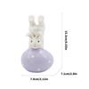 Easters Decorations Bunnies Decors Spring Figurine Table Centerpiece Resin Easters Eggs Rabbit Statue Tabletop Ornament