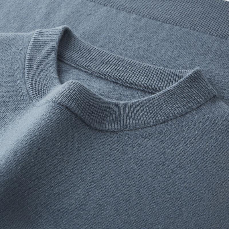 Shanshan Men's Pure Cashmere Round Neck Pullover Sweater