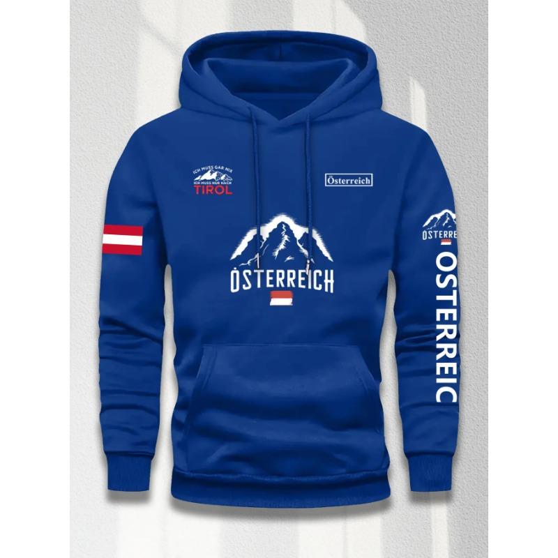 Herren Kapuzenpullover mit Aufdruck Stilvoll Lockerer Schnitt Geeignet für den Alltag und Sport Lässige Kapuzenjacke Urlaubsgeschenk