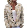 Round Neck Long Sleeve Christmas Cardigan Sweater YXX-YK01