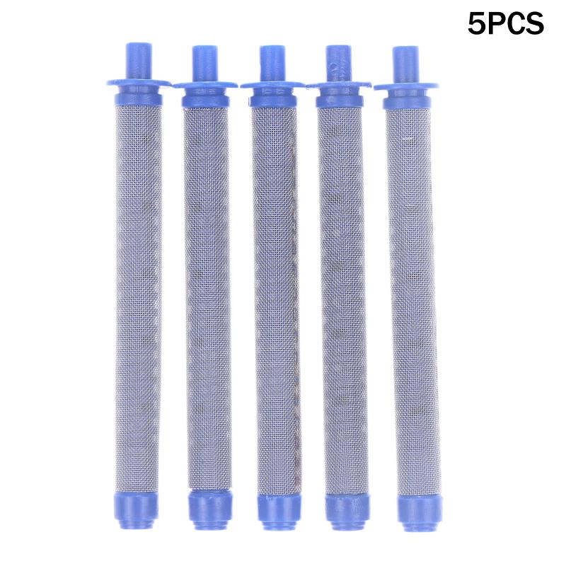 5/10PCS Blue Airless Spray Gun Filters, 60 Mesh Replacement High Pressure Spraying Accessories Airless Sprayer Filters