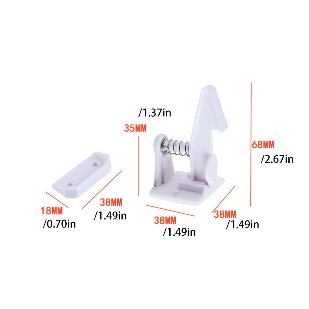 Pack of 6 Baby Safety Lock Home Living Room Bedroom Cupboard Cabinet Door Drawer Punch Free Infants Security Protector