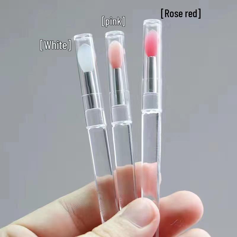 Portable Multifunctional Silicone Lip & Eyeshadow Brush with Lid