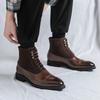 High Quality Men's Chelsea Boots Business Formal Casual Leather Ankle Boots Fashion Italian Designer Men Shoes Botas Para Hombre