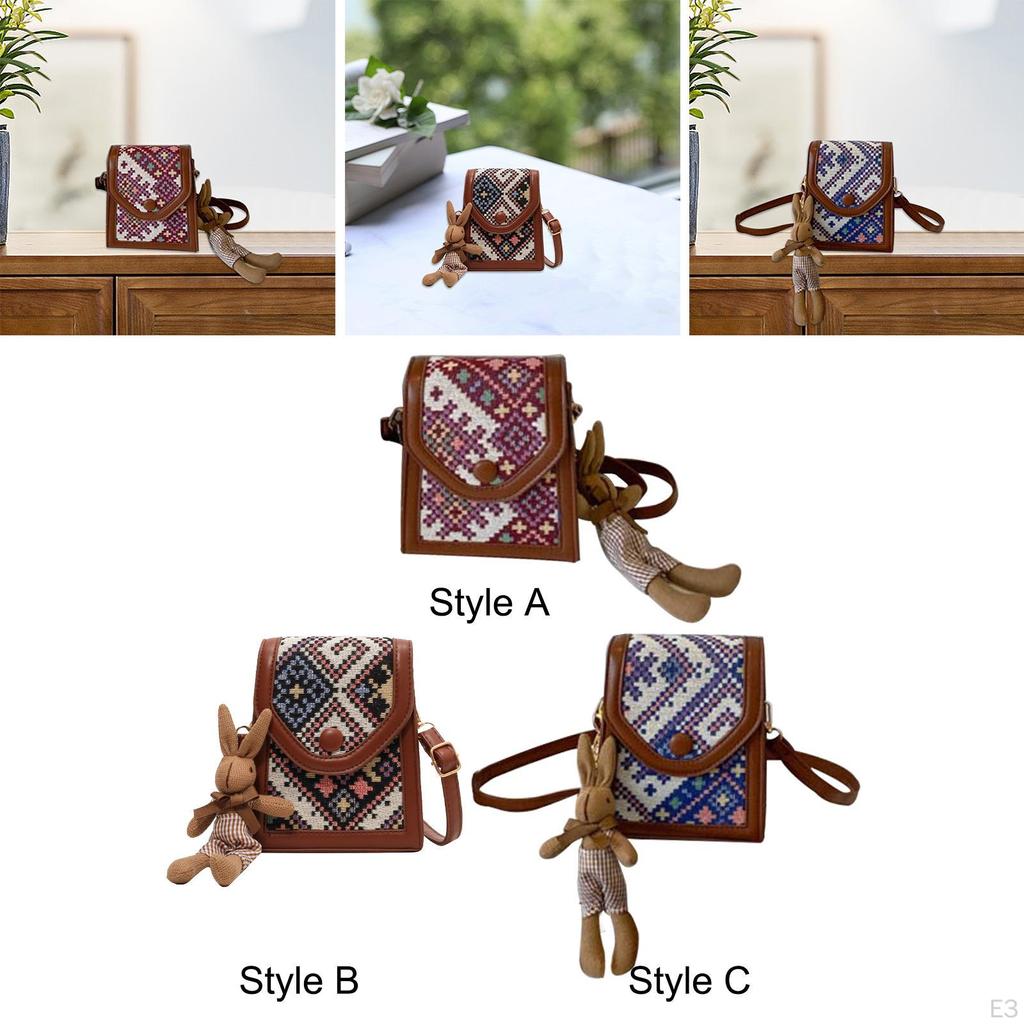 Dámská crossbody kabelka Neformální stylový mobilní telefon pro volný čas na nákupy na seznamce