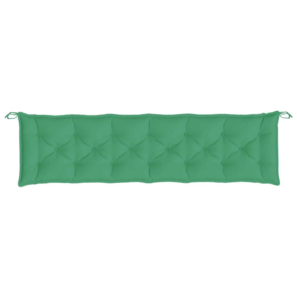 Garden Bench Cushions 2 Pcs Green 200 X 50 X 7 Cm Oxford Fabric