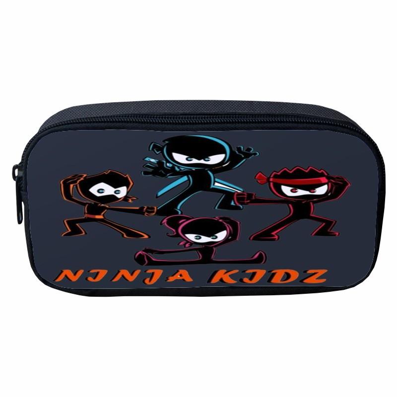 Bedrucktes Ninja Kidz Federmäppchen Cartoon Kinder Schüler Aufbewahrung Schreibwarenbox Verfügbar