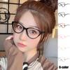 Women Trendy New Cat Eye Glasses Anti Blue Light Retro Large Frame Triangle Spectacle Frame Anti Radiation Eyeglass For Woman