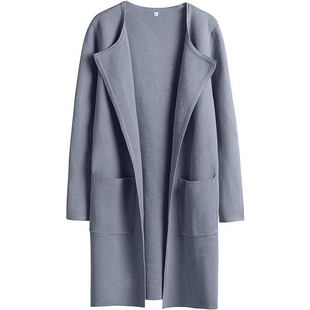 Autunno e Inverno Nuovo Cappotto Casual Comodo da Donna Europeo e Americano Cappotto di Lana con Revers