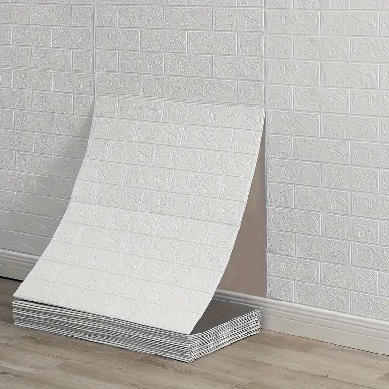 70cm*1/5/10m 3D Self-Adhesive Wallpaper Continuous Waterproof Brick Wall Stickers Living Room Bedroom Children's Room Home Decor