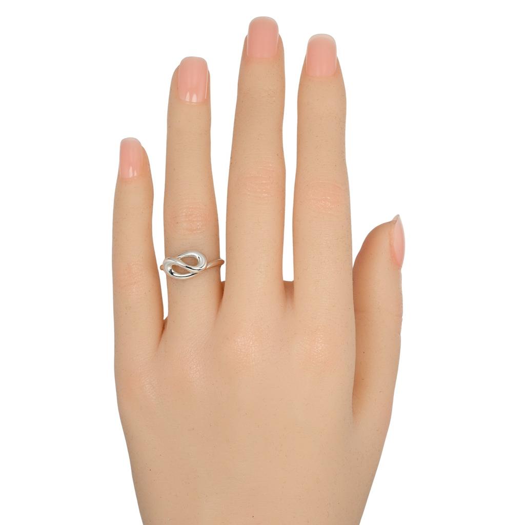TIFFANY&Co. Open wave Ring Silver925 #4.9(US Size) 3.2g Women Used