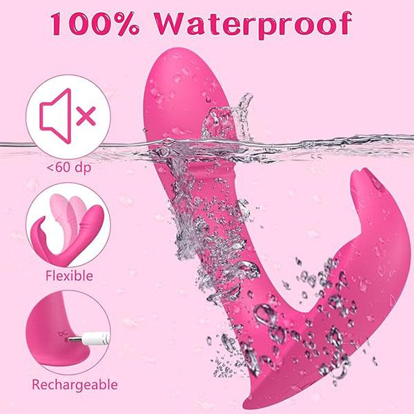 Wearable Panty Vibrator App Remote Control Butterfly Vibrator, Realistic Dildo Vibrator Rabbit Vibrator with 9 Vibrating Modes Sex Toys for Women