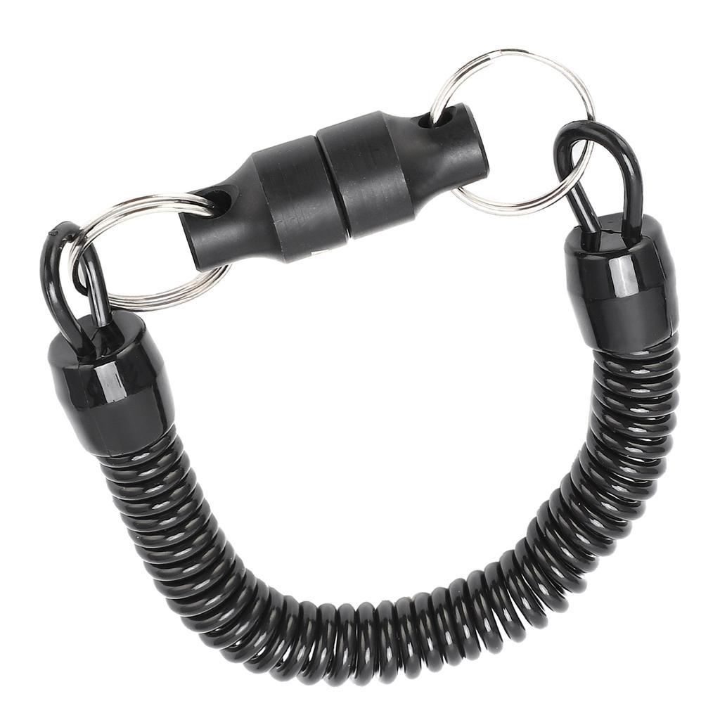 Magnet Clip Metal Fishing Net Magnetic Release Holder Retractor Hanging Buckle with Lanyard