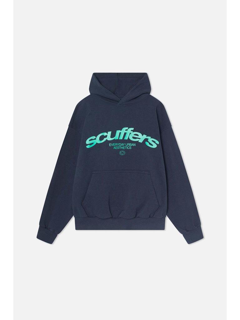 Scuffers Gothic Core Damen Schwarz Ultraleicht Logo Hoodie Sweatshirt