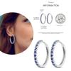 NEW Round Original CZ Hoop Earrings Heart U Shape Moon Star Unicorn Earring for Women Party Engagement Jewelry Gift