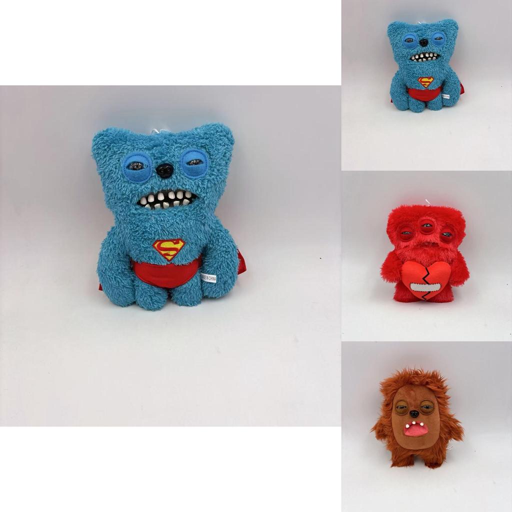 Fuggler Monstruo de Dientes Lindos Llavero de Peluche Juguete Suave Para Niños y Coleccionistas