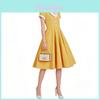 Summer Vintage A Line Dress With Pockets For Party And Casual Wear