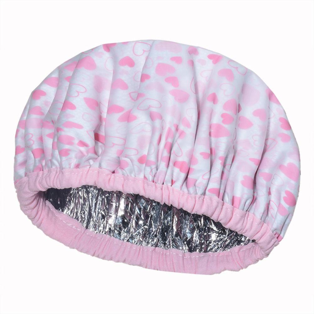 Thickened Self-heating Tin Foil Hat Shower Cap Smooth Hair Oil Baking Cap  Hair Salon